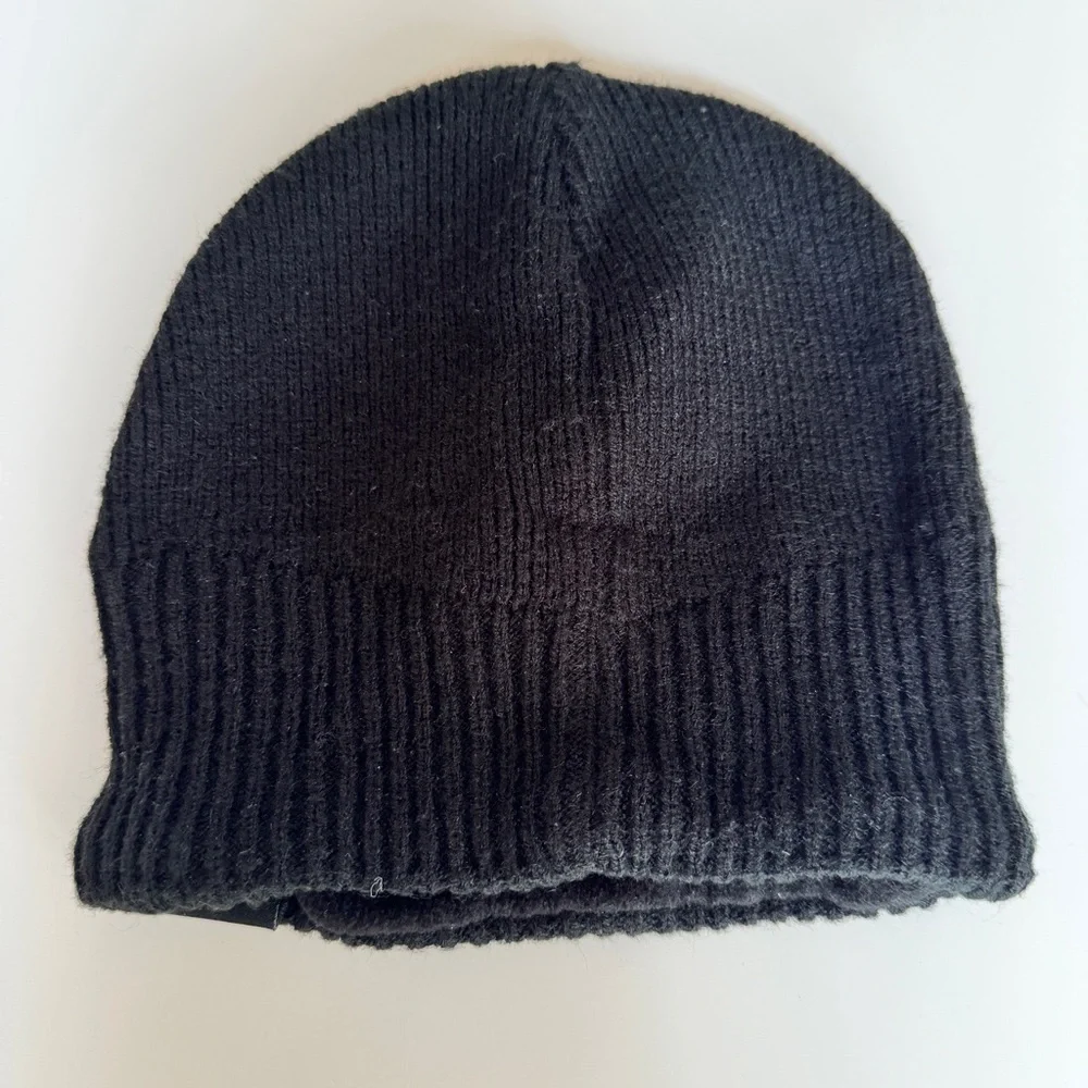 K-Way - Unisex Knit Beanie Hat in Black